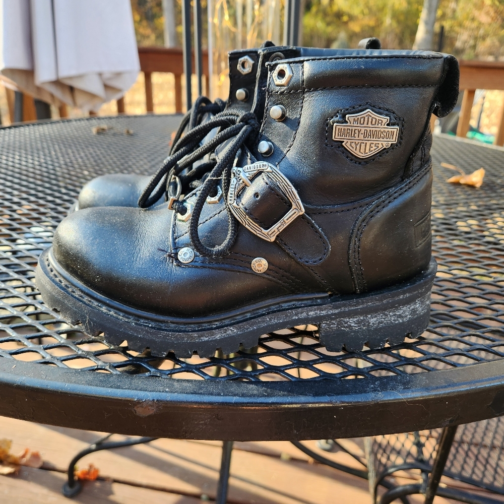 Harley Davidson Leather Riding Boots